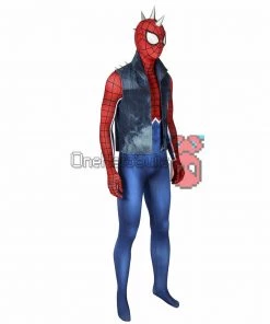 OneHeroSuits Punk-Rock Spidey Suit Hobart Brown Bodysuit With Vest 14 OneHeroSuits Punk-Rock Spidey Suit Hobart Brown Bodysuit With Vest