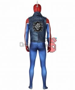 OneHeroSuits Punk-Rock Spidey Suit Hobart Brown Bodysuit With Vest 16 OneHeroSuits Punk-Rock Spidey Suit Hobart Brown Bodysuit With Vest