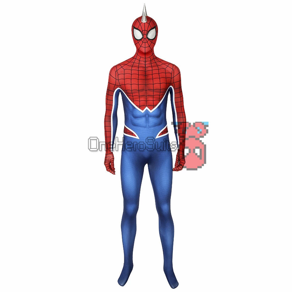 OneHeroSuits Punk-Rock Spidey Suit Hobart Brown Bodysuit With Vest 6 OneHeroSuits Punk-Rock Spidey Suit Hobart Brown Bodysuit With Vest