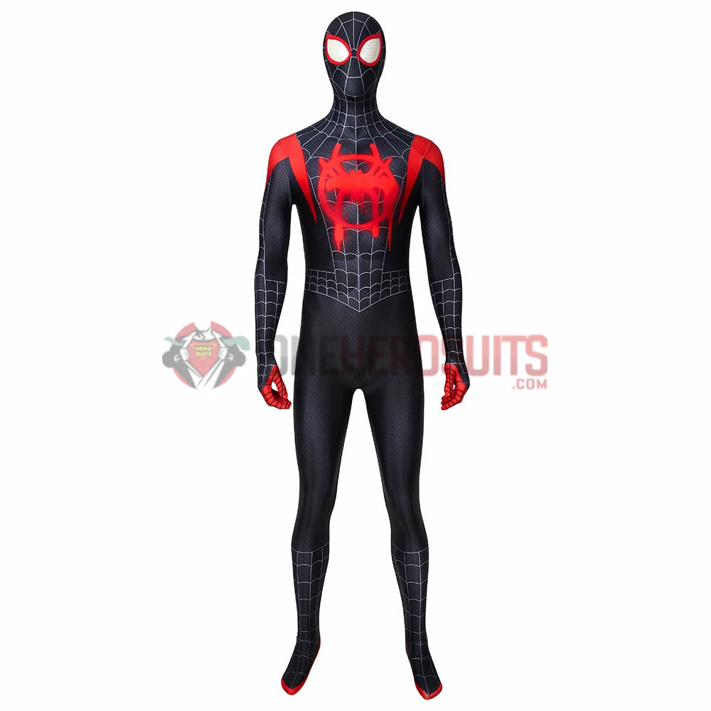 OneHeroSuits Zentai/Jumpsuit Miles Morales Suit Into The Spider Verse Black Bodysuit 2 OneHeroSuits Zentai/Jumpsuit Miles Morales Suit Into The Spider Verse Black Bodysuit