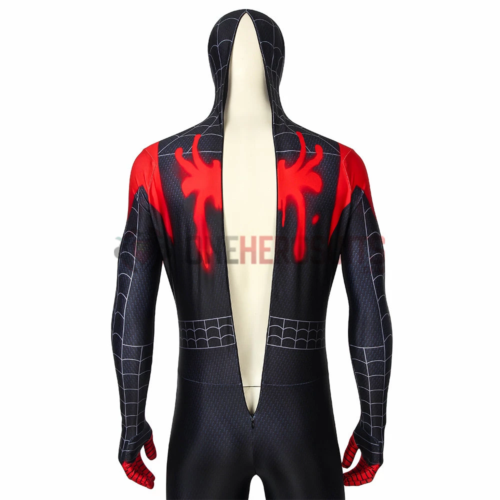 OneHeroSuits Zentai/Jumpsuit Miles Morales Suit Into The Spider Verse Black Bodysuit 10 OneHeroSuits Zentai/Jumpsuit Miles Morales Suit Into The Spider Verse Black Bodysuit