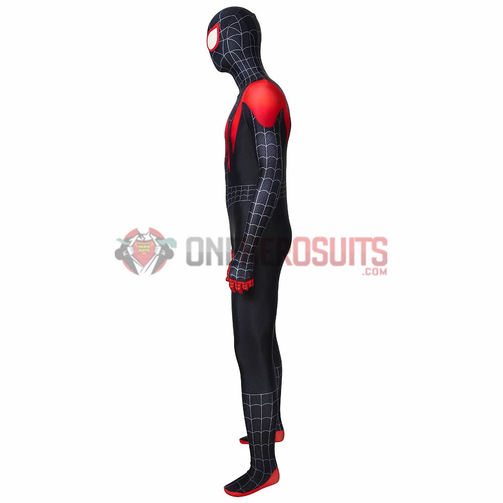 OneHeroSuits Zentai/Jumpsuit Miles Morales Suit Into The Spider Verse Black Bodysuit 4 OneHeroSuits Zentai/Jumpsuit Miles Morales Suit Into The Spider Verse Black Bodysuit