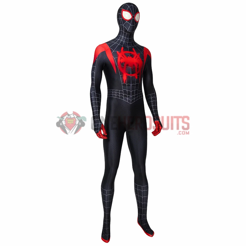 OneHeroSuits Zentai/Jumpsuit Miles Morales Suit Into The Spider Verse Black Bodysuit 3 OneHeroSuits Zentai/Jumpsuit Miles Morales Suit Into The Spider Verse Black Bodysuit