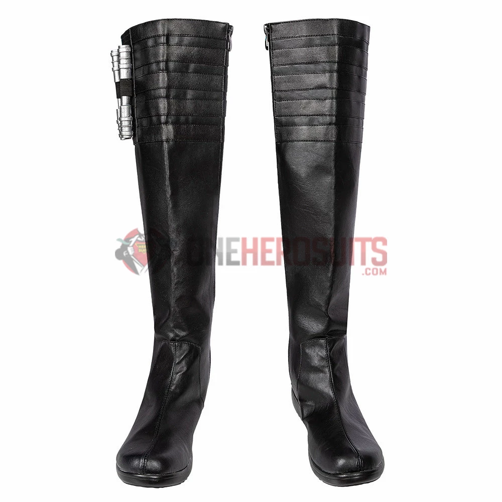 OneHeroSuits Cara Dune Cosplay Boots The Mandalorian Leather Cosplay Shoes Costumes 3 OneHeroSuits Cara Dune Cosplay Boots The Mandalorian Leather Cosplay Shoes Costumes