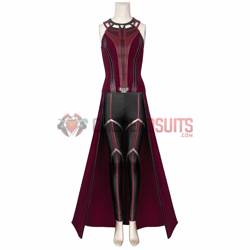 OneHeroSuits Wandavision Scarlet Witch Cosplay Costumes Halloween Carnival Set 14 OneHeroSuits Wandavision Scarlet Witch Cosplay Costumes Halloween Carnival Set