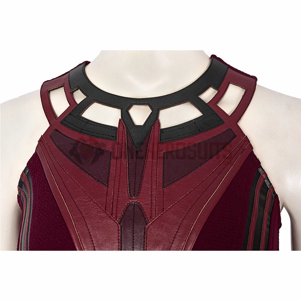 OneHeroSuits Wandavision Scarlet Witch Cosplay Costumes Halloween Carnival Set 20 OneHeroSuits Wandavision Scarlet Witch Cosplay Costumes Halloween Carnival Set