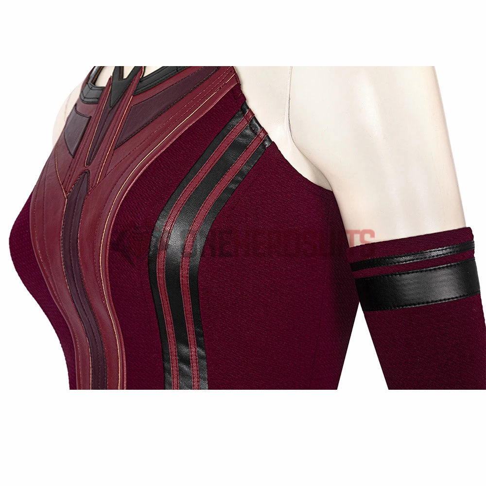 OneHeroSuits Wandavision Scarlet Witch Cosplay Costumes Halloween Carnival Set 21 OneHeroSuits Wandavision Scarlet Witch Cosplay Costumes Halloween Carnival Set