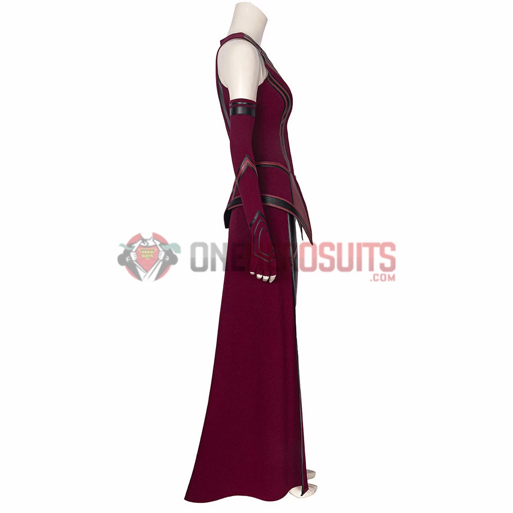 OneHeroSuits Wandavision Scarlet Witch Cosplay Costumes Halloween Carnival Set 13 OneHeroSuits Wandavision Scarlet Witch Cosplay Costumes Halloween Carnival Set