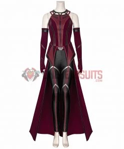 OneHeroSuits Wandavision Scarlet Witch Cosplay Costumes Halloween Carnival Set 37 OneHeroSuits Wandavision Scarlet Witch Cosplay Costumes Halloween Carnival Set