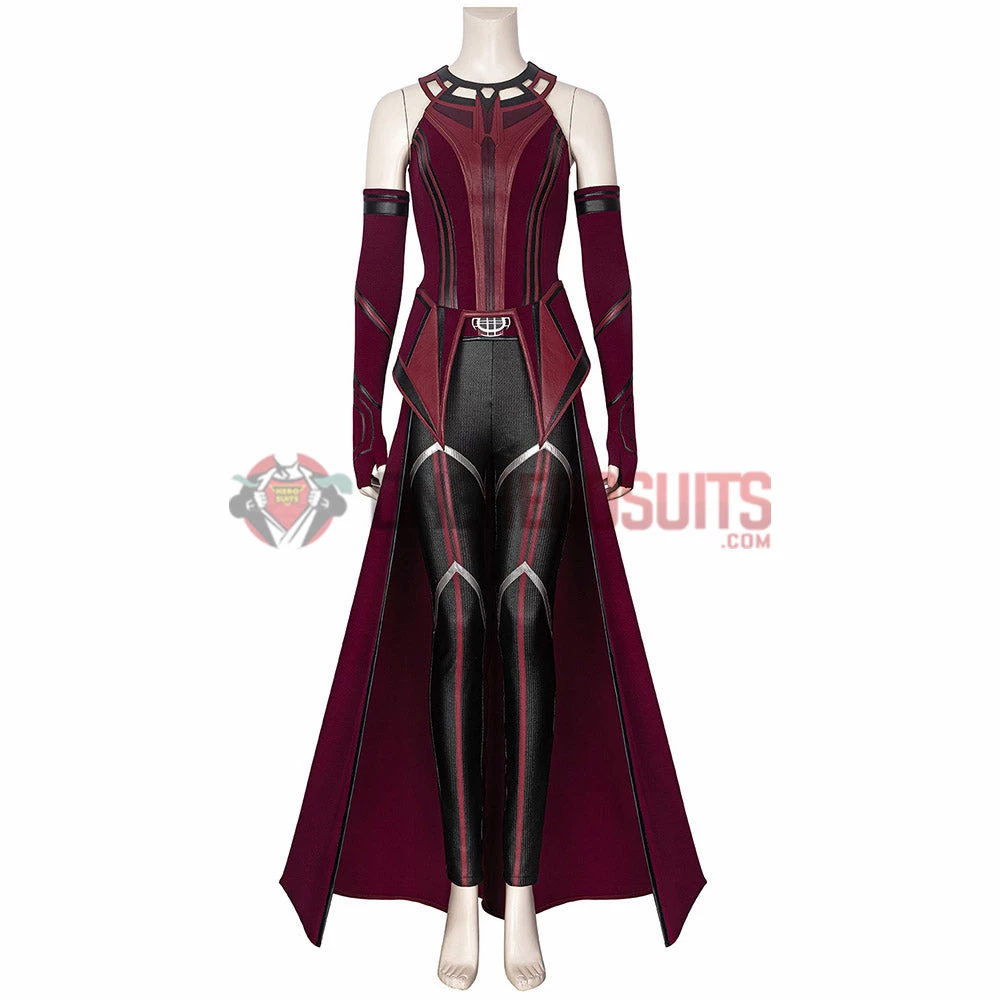 OneHeroSuits Wandavision Scarlet Witch Cosplay Costumes Halloween Carnival Set 10 OneHeroSuits Wandavision Scarlet Witch Cosplay Costumes Halloween Carnival Set
