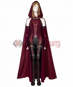 OneHeroSuits Wandavision Scarlet Witch Cosplay Costumes Halloween Carnival Set 34 OneHeroSuits Wandavision Scarlet Witch Cosplay Costumes Halloween Carnival Set