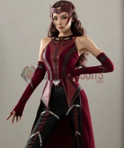 OneHeroSuits Wandavision Scarlet Witch Cosplay Costumes Halloween Carnival Set 31 OneHeroSuits Wandavision Scarlet Witch Cosplay Costumes Halloween Carnival Set