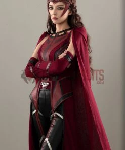OneHeroSuits Wandavision Scarlet Witch Cosplay Costumes Halloween Carnival Set 32 OneHeroSuits Wandavision Scarlet Witch Cosplay Costumes Halloween Carnival Set
