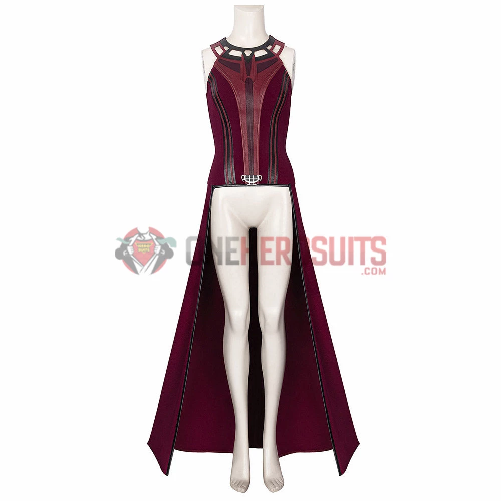 OneHeroSuits Wandavision Scarlet Witch Cosplay Costumes Halloween Carnival Set 16 OneHeroSuits Wandavision Scarlet Witch Cosplay Costumes Halloween Carnival Set