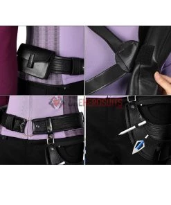 OneHeroSuits Costumes 2021 New Hawkeye Kate Bishop Purple Cosplay Costume Halloween Dress Up Suit