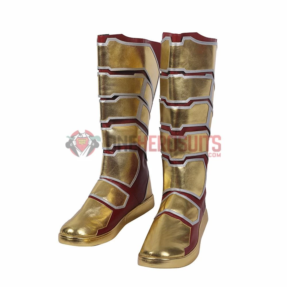 OneHeroSuits Costumes Shazam 2 Cospaly Boots Shazam 2 Billy Batson Cosplay Shoes 3 OneHeroSuits Costumes Shazam 2 Cospaly Boots Shazam 2 Billy Batson Cosplay Shoes