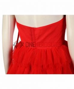 OneHeroSuits The Suicide Squad 2 Harley Quinn Red Dress Cosplay Costume