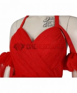 OneHeroSuits The Suicide Squad 2 Harley Quinn Red Dress Cosplay Costume
