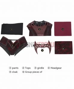 OneHeroSuits Wanda Scarlet Witch Cosplay Costumes In The Multiverse Of Madness Cosplay Suit
