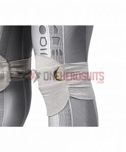 OneHeroSuits Moon Knight Cosplay Costumes White Spandex Bodysuit With Cloak 52 OneHeroSuits Moon Knight Cosplay Costumes White Spandex Bodysuit With Cloak