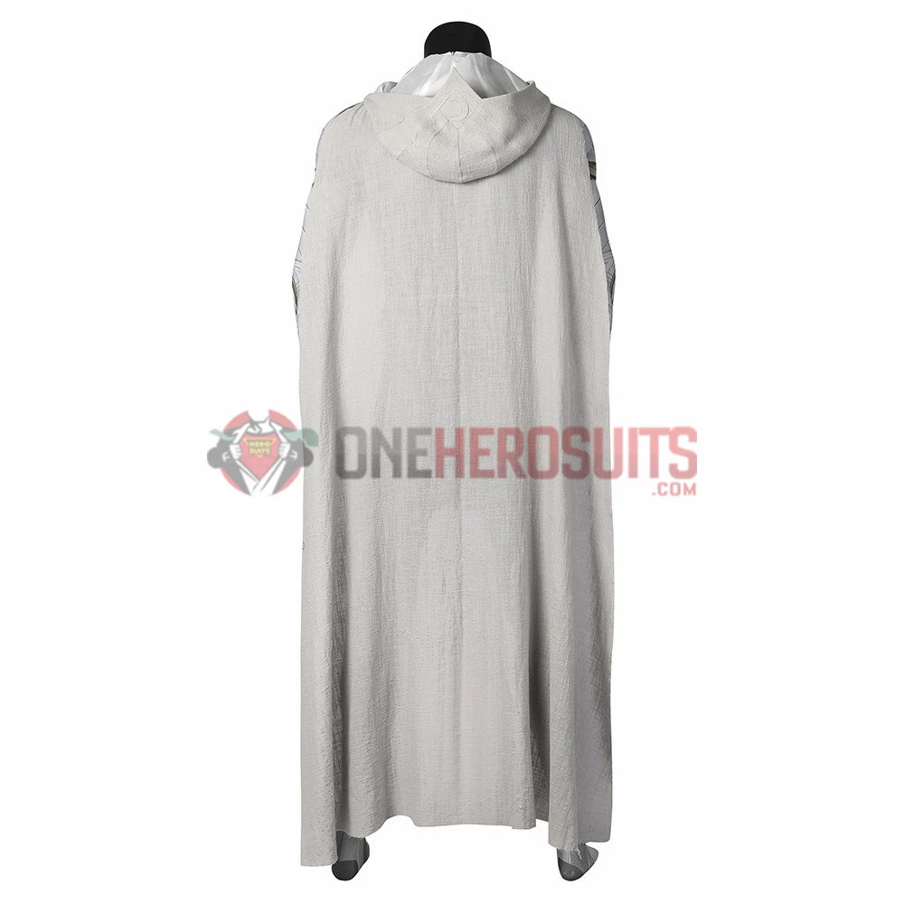 OneHeroSuits Moon Knight Cosplay Costumes White Spandex Bodysuit With Cloak 7 OneHeroSuits Moon Knight Cosplay Costumes White Spandex Bodysuit With Cloak