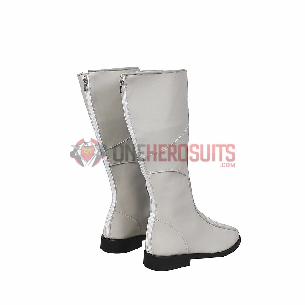 OneHeroSuits Moon Knight Cosplay Boots White Leather Shoes Costumes 4 OneHeroSuits Moon Knight Cosplay Boots White Leather Shoes Costumes