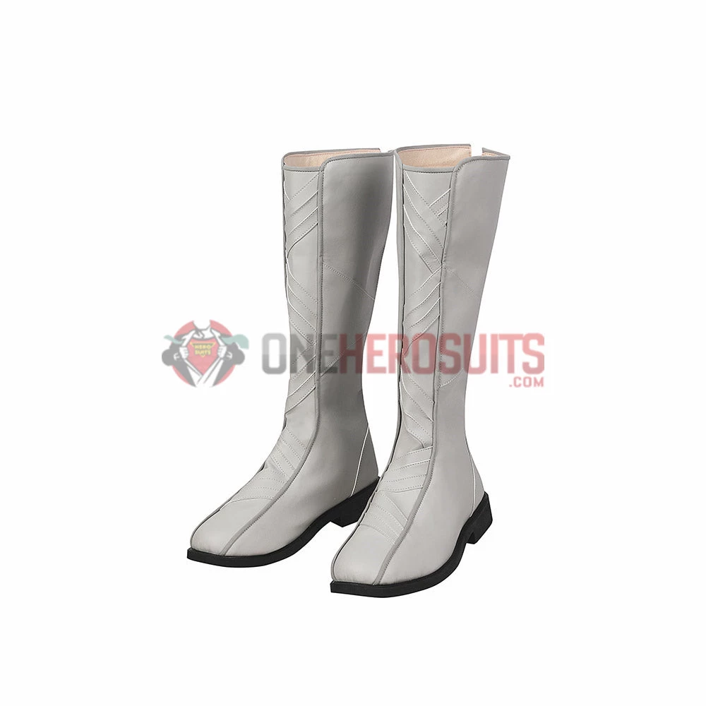 OneHeroSuits Moon Knight Cosplay Boots White Leather Shoes Costumes 3 OneHeroSuits Moon Knight Cosplay Boots White Leather Shoes Costumes