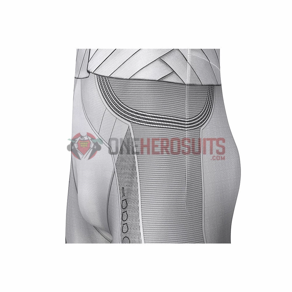 OneHeroSuits Moon Knight Cosplay Costumes White Spandex Bodysuit With Cloak 22 OneHeroSuits Moon Knight Cosplay Costumes White Spandex Bodysuit With Cloak