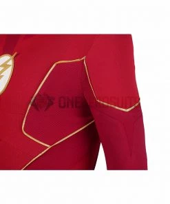 OneHeroSuits The Flash Season 8 Cosplay Costumes With Gold Boots