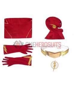 OneHeroSuits The Flash Season 8 Cosplay Costumes With Gold Boots