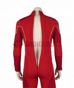OneHeroSuits The Flash Season 8 Cosplay Costumes With Gold Boots