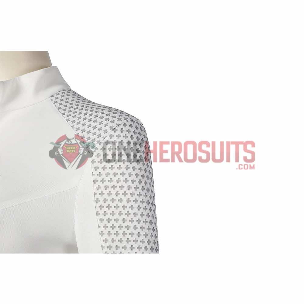 OneHeroSuits Star Trek Cosplay Costume Strange New Worlds Nurse Chapel White Jumpsuit 9 OneHeroSuits Star Trek Cosplay Costume Strange New Worlds Nurse Chapel White Jumpsuit