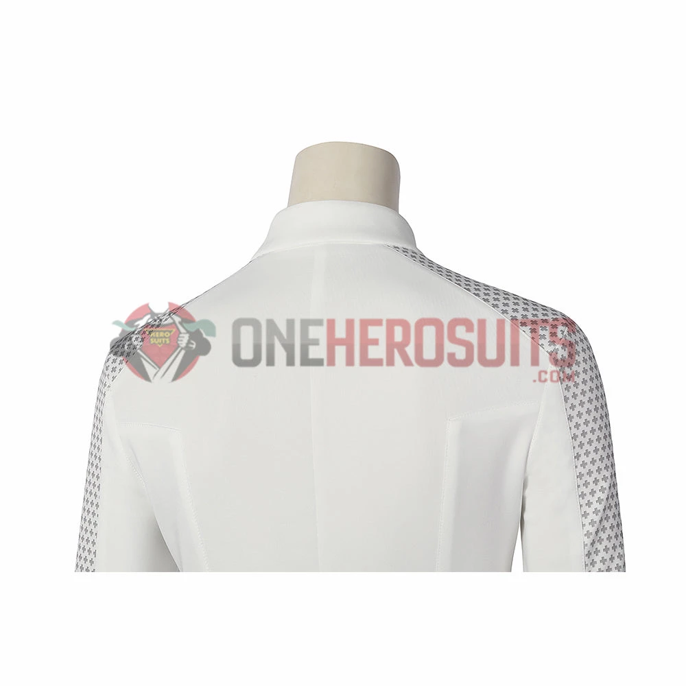 OneHeroSuits Star Trek Cosplay Costume Strange New Worlds Nurse Chapel White Jumpsuit 8 OneHeroSuits Star Trek Cosplay Costume Strange New Worlds Nurse Chapel White Jumpsuit