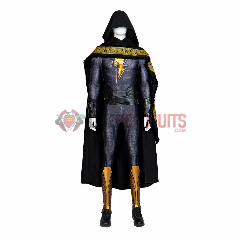 OneHeroSuits Black Adam Cosplay Costumes Cotton Jumpsuit With Cloak 4 OneHeroSuits Black Adam Cosplay Costumes Cotton Jumpsuit With Cloak