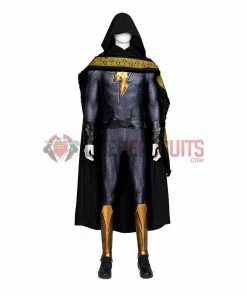 OneHeroSuits Costumes Black Adam Cosplay Boots Black Leather Shoes