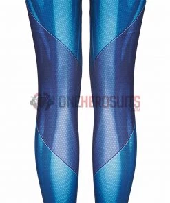 OneHeroSuits Costumes Metroid Cosplay Costume Samus Aran Blue Jumpsuits
