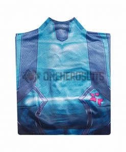 OneHeroSuits Costumes Metroid Cosplay Costume Samus Aran Blue Jumpsuits
