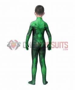 OneHeroSuits Kids Green Lantern Cosplay Costume Hal Jordan Jumpsuit Expert-level Cosplay Bodysuit & Zentai
