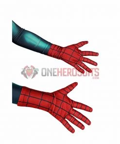 OneHeroSuits Kids Spider-man Cosplay Suit Miles Morales PS5 Great Responsibility Spandex BodySuit