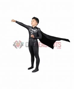 OneHeroSuits Kids Superman Kal-El Clark Kent Cosplay Suit Crisis On Infinite Earths Spandex BodySuit