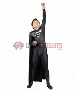 OneHeroSuits Kids Superman Kal-El Clark Kent Cosplay Suit Crisis On Infinite Earths Spandex BodySuit