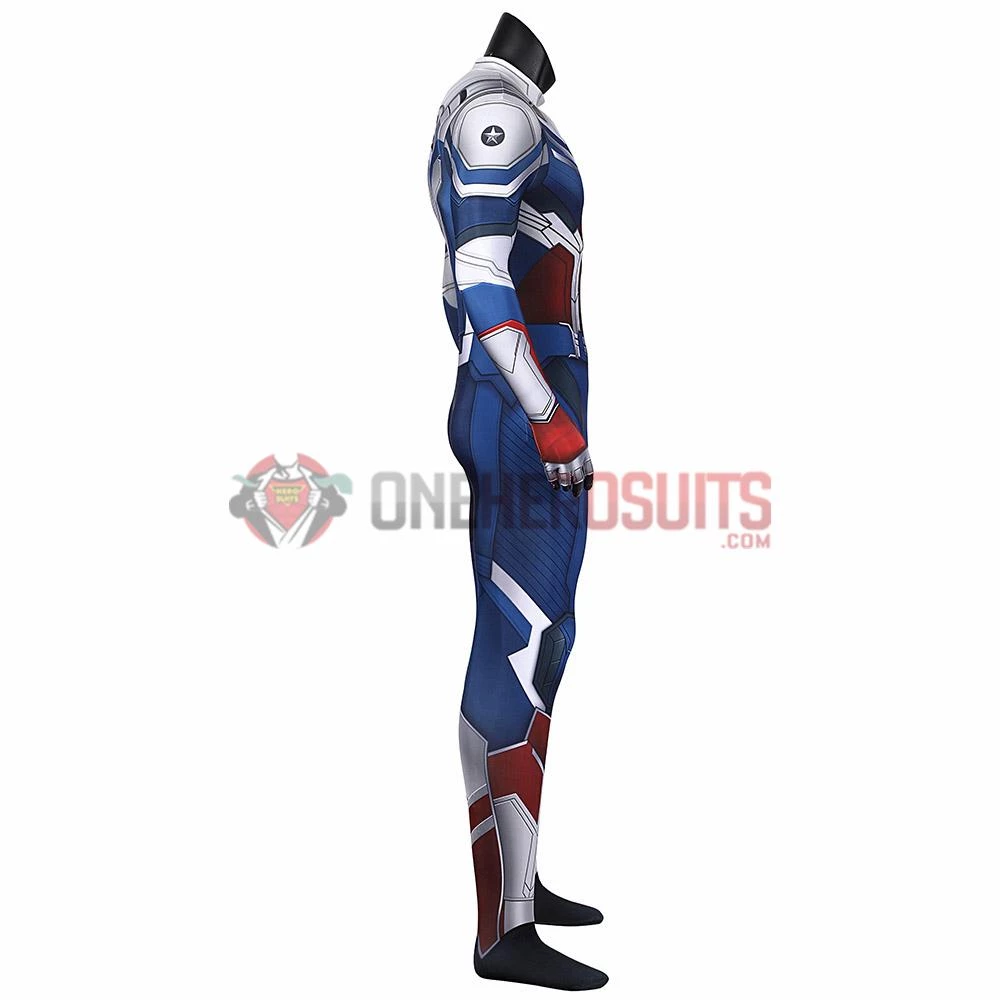 OneHeroSuits Sam Wilson Cosplay Costume The Falcon And The Winter Soldier Printed Spandex Jumpsuits 6 OneHeroSuits Sam Wilson Cosplay Costume The Falcon And The Winter Soldier Printed Spandex Jumpsuits