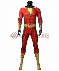 OneHeroSuits Shazam 2 Fury Of The Gods Cosplay Costume 3D Printed Jumpsuits With Cloak