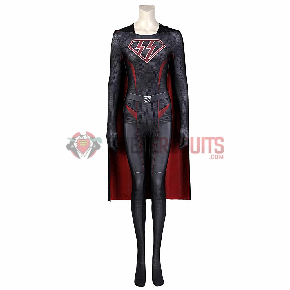 OneHeroSuits Overgirl Cosplay Costumes Kara Zor-El 3D Printed Jumpsuits With Cloak Expert-level Cosplay Bodysuit & Zentai 4 OneHeroSuits Overgirl Cosplay Costumes Kara Zor-El 3D Printed Jumpsuits With Cloak Expert-level Cosplay Bodysuit & Zentai