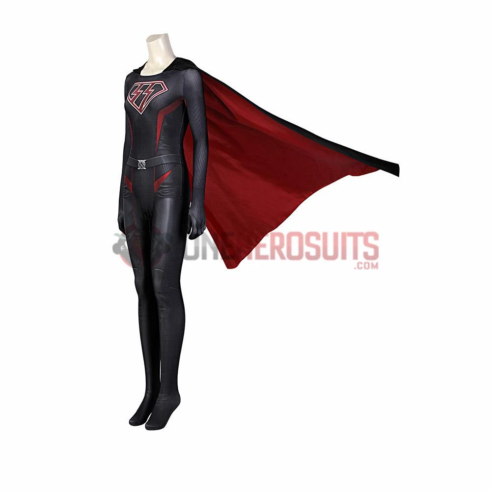 OneHeroSuits Overgirl Cosplay Costumes Kara Zor-El 3D Printed Jumpsuits With Cloak Expert-level Cosplay Bodysuit & Zentai 3 OneHeroSuits Overgirl Cosplay Costumes Kara Zor-El 3D Printed Jumpsuits With Cloak Expert-level Cosplay Bodysuit & Zentai
