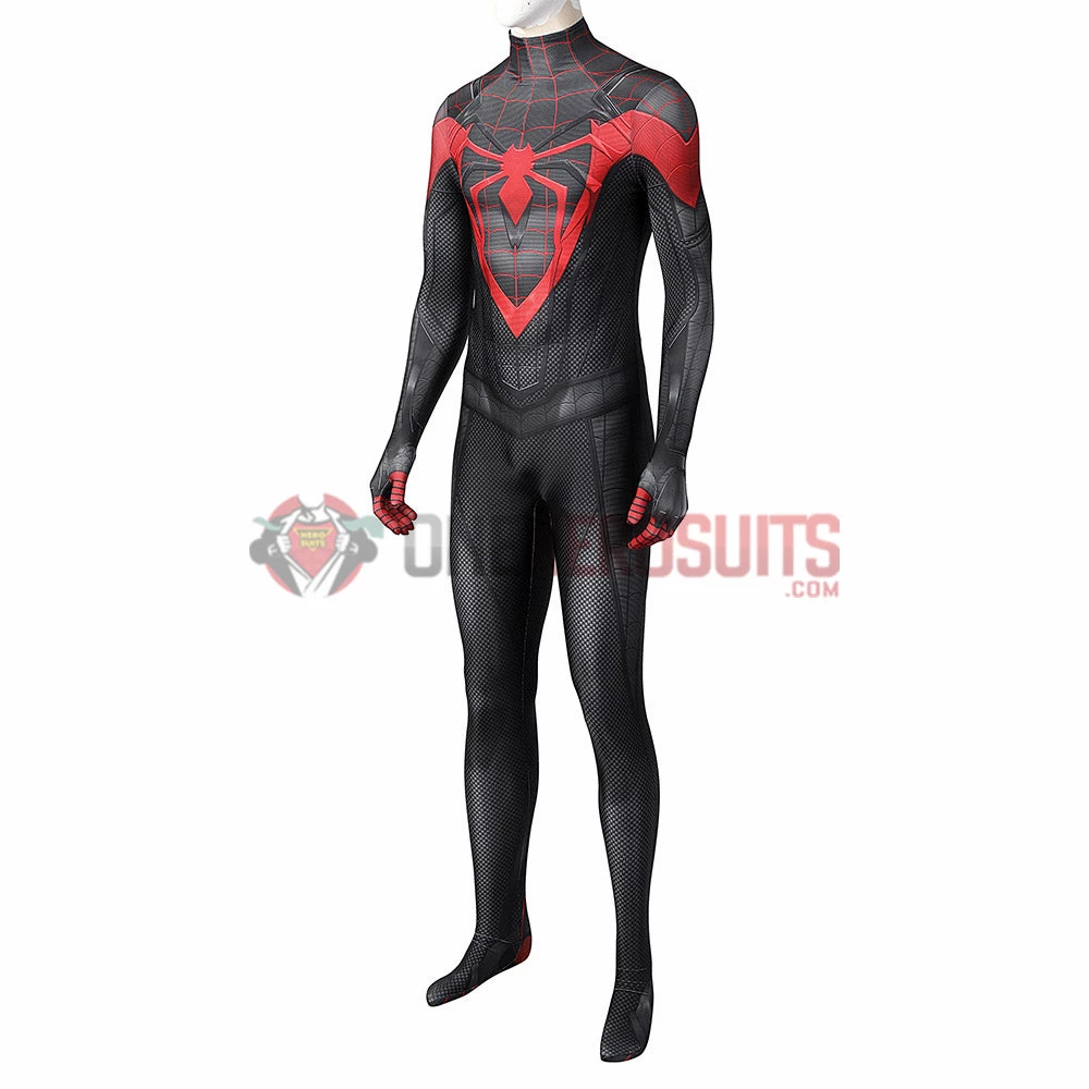 OneHeroSuits Spiderman Miles Morales Cosplay Costumes Spandex Bodysuit 6 OneHeroSuits Spiderman Miles Morales Cosplay Costumes Spandex Bodysuit