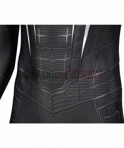 OneHeroSuits Spider Man Miles Morales PS5 Cosplay Suit Symbiote Black Spandex Bodysuit