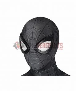 OneHeroSuits Spider Man Miles Morales PS5 Cosplay Suit Symbiote Black Spandex Bodysuit