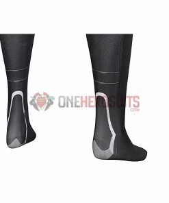 OneHeroSuits Spider Man Miles Morales PS5 Cosplay Suit Symbiote Black Spandex Bodysuit