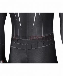 OneHeroSuits Spider Man Miles Morales PS5 Cosplay Suit Symbiote Black Spandex Bodysuit